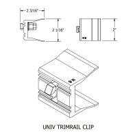 Unirac SFM Infinity TrimRail Universal Clip w/Hardware, 250111U
