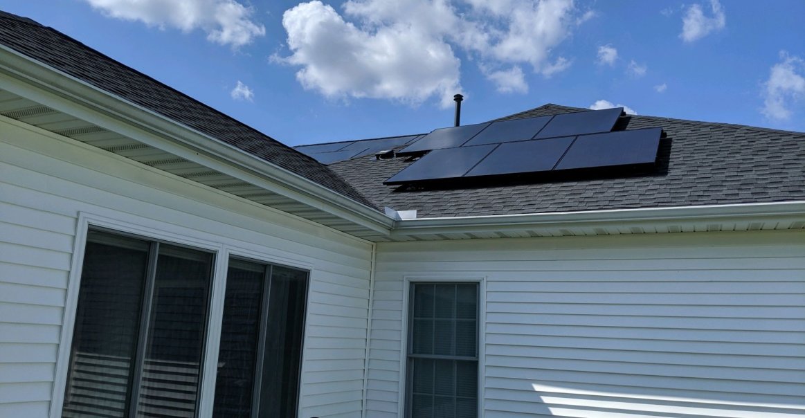 Morton, IL Solar Installation Side View