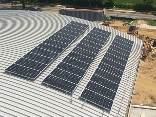 SolarWorld panels at Waverly School solar project