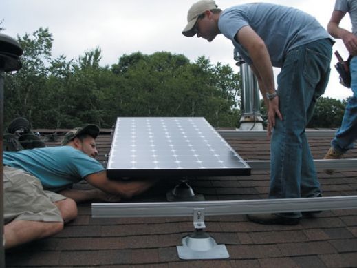 Mounting Solar Panels on Shingle roof 1